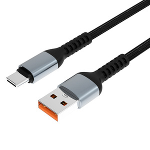 Cable de Carga USB a Tipo C, 5A, Carga Rápida, Sincronización de Datos, Carcasa de Aluminio, Revestimiento de Nailon, Cable Duradero para Dispositivos Inteligentes - Product Image 2