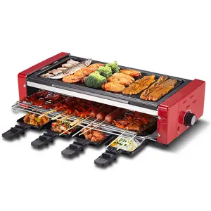 Korean Smokeless Barbecue Machine Household Barbecue Pot Skewers Non-stick Electric Oven