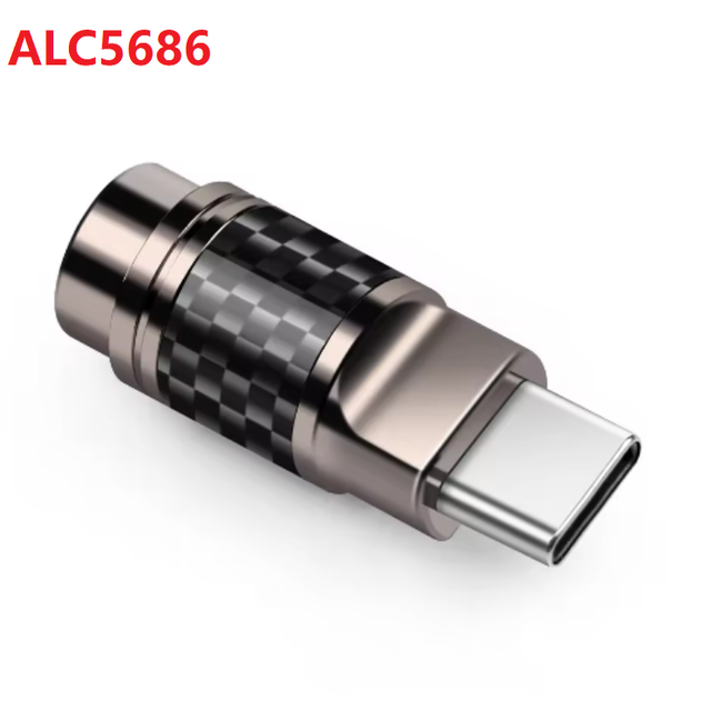 Pure Copper Carbon Fiber Type c ALC5686 Plug 32bit 384khz Type-c Plugs Connector
