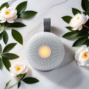 Machine à <span class=keywords><strong>bruit</strong></span> <span class=keywords><strong>blanc</strong></span> intelligente avec chargement USB, <span class=keywords><strong>capteur</strong></span> de pleurs de bébé, aide au sommeil, veilleuse chaude pour chambre d'enfant avec réglage de minuterie - Product Image 2