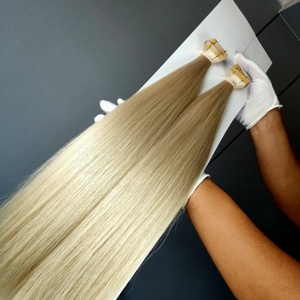 Extensiones de Cabello Remy de Primera Calidad Jasminebeauty, Cabello Europeo con Trama Invisible, Extensiones de Cinta Adhesiva de Doble Trama, Proveedor - Product Image 5