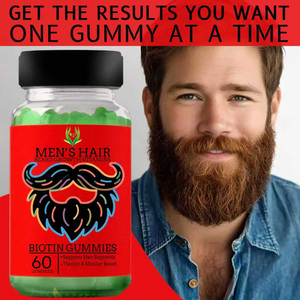 Custom Label Vitamins Biotin Supplement Man's Hair Beard Growth Gummies for Bread Care Biotin Gummy Formulated for Men - Product Image 3