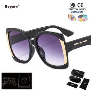 Gafas de Sol Cuadradas Grandes Retro Clásicas Boyarn para Mujer, Protección UV400, Lentes de Sol - Product Image 2