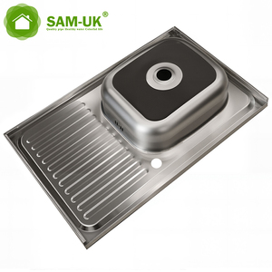 <span class=keywords><strong>Cucina</strong></span> grande bacino di <span class=keywords><strong>scarico</strong></span> 304 acciaio inox Undermount Nepal mm spazzolato Premium singolo lavandino ciotola - Product Image 3