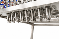 Machine de remplissage verticale à 8 têtes pour le remplissage automatique de bouteilles d'eau, d'huile de sésame, de jus et de vin
