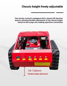 Cortadora de Césped Robótica Autopropulsada con Control Remoto, Motor de 4 Tiempos de 196cc, para Patios Grandes, Modelo Ymn42 196c - Product Image 2