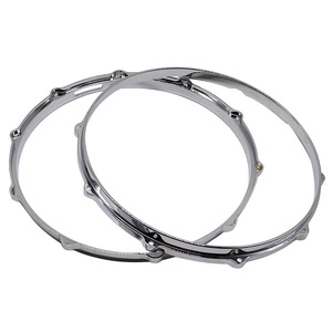 14 pouces 10 trous argent moulé sous pression cerceau de batterie en alliage d'aluminium pour kit de batterie basse et jazz batterie accessoire d'instrument de percussion - Product Image 1