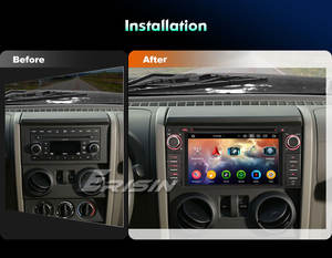 <span class=keywords><strong>Autoradio</strong></span> stéréo pour Jeep Chrysler <span class=keywords><strong>Dodge</strong></span> ES6562J avec écran divisé, GPS intégré, Android 14, CarPlay sans fil, 4G, TPMS, DAB, DSP, 6,2 pouces - Product Image 3