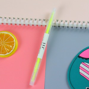 Dễ thương Highlighter bút văn phòng phẩm đôi tip huỳnh quang Bút Đánh Dấu 6 màu sắc đánh dấu bút - Product Image 4