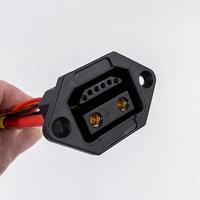 Personnalisé 40A Courant Élevé 2 + 4 2 + 6 Broches D-Tap D TAP Connecteur de Batterie de Véhicule Électrique Vélo Électrique Chargeur de Batterie Câble de Prise