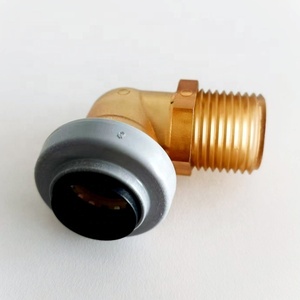 16 мм 90 градусов Push-Fit Male Adapterc Push Fit Мужской Колено Pex фитинги для обжимных фитингов Pex разъем PE-RT труб - Product Image 4