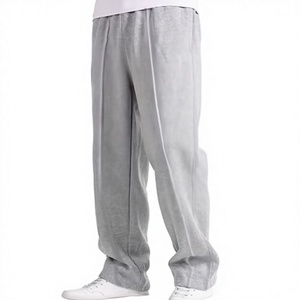 Hardihood International Men's Navy Blue Polyester/Cotton Sweatpants Elastic Waist Drawstring Casual Side Pockets Midweight - Product Image 1