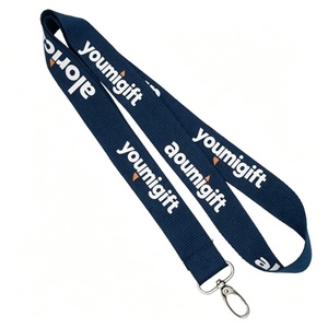 Lanières promotionnelles en nylon de haute qualité avec logo personnalisé, sangle de cou et dragonne, avec boucle métallique - Product Image 1