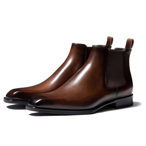 <span class=keywords><strong>Bottes</strong></span> personnalisées avec logo, chaussures pour hommes, <span class=keywords><strong>bottes</strong></span> en <span class=keywords><strong>cuir</strong></span> artificiel, doublure en fourrure, <span class=keywords><strong>bottes</strong></span> Chelsea décontractées d'hiver pour hommes - Product Image 3