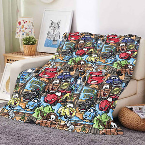 Couverture en peluche super douce et confortable, motif rétro de voiture western, pour voyage, pause déjeuner, canapé, literie, jetés pour enfants et bébés - Product Image 4