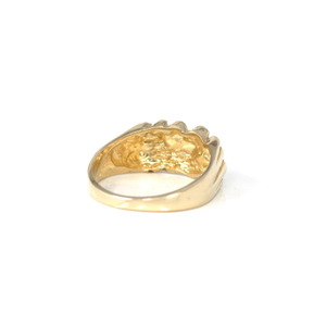 Dropshipping, bague fine en acier inoxydable plaqué or 18 carats, tendance, personnalisée, en forme de pépite, bijoux pour femmes, pour les fêtes - Product Image 5