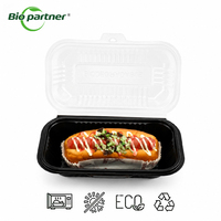 Conteneur alimentaire jetable en plastique PP de qualité alimentaire, robuste, type clamshell, pour la préparation de repas, la vente à emporter et l'emballage de boîtes à lunch