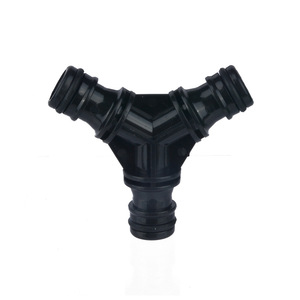 Conector de manguera en forma de Y Huabangshi de 16 mm, accesorio de plástico para tubería de agua con conexión de púas para sistema de riego de jardín - Product Image 2