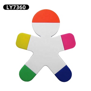 Thế Giới chia sẻ khuyến mại mới lạ biểu tượng tùy chỉnh in ấn hình dạng 5 in1 Món quà Vui vẻ <span class=keywords><strong>Highlighter</strong></span> Bút Đánh Dấu cho các trường học và trẻ em - Product Image 6