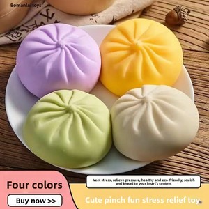 Jouet anti-stress en PVC à rebond lent, simulation Xiaolongbao, nouveauté, pour enfants de 5 à 7 ans, mignon et populaire sur internet - Product Image 6