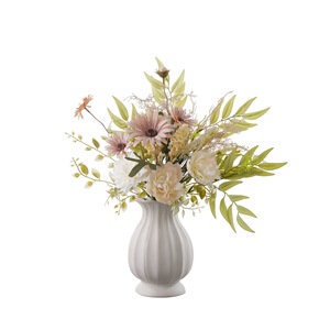 Flores Artificiales CallaFloral, Peonía de Estilo Bohemio, Decoraciones Realistas para Bodas, Tela Tejida de Plástico - Product Image 5
