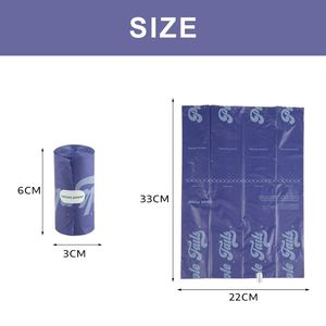 Sacs à déjections pour animaux de compagnie jetables en gros, logo personnalisé, sacs à déjections pour chiens biodégradables plus résistants, rouleaux parfumés - Product Image 3