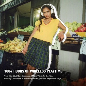 Audífonos Inalámbricos MajorV On-Ear 5.0 con Indicador LED de Batería, Resistentes al Agua IPX5, Diseño Deportivo - Product Image 4