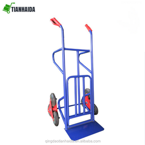 Carretilla Plegable de Acero para Almacén, Carro de Mano con Ruedas, Carretilla de Carga Portátil de Alta Resistencia con Dos Ruedas - Product Image 3