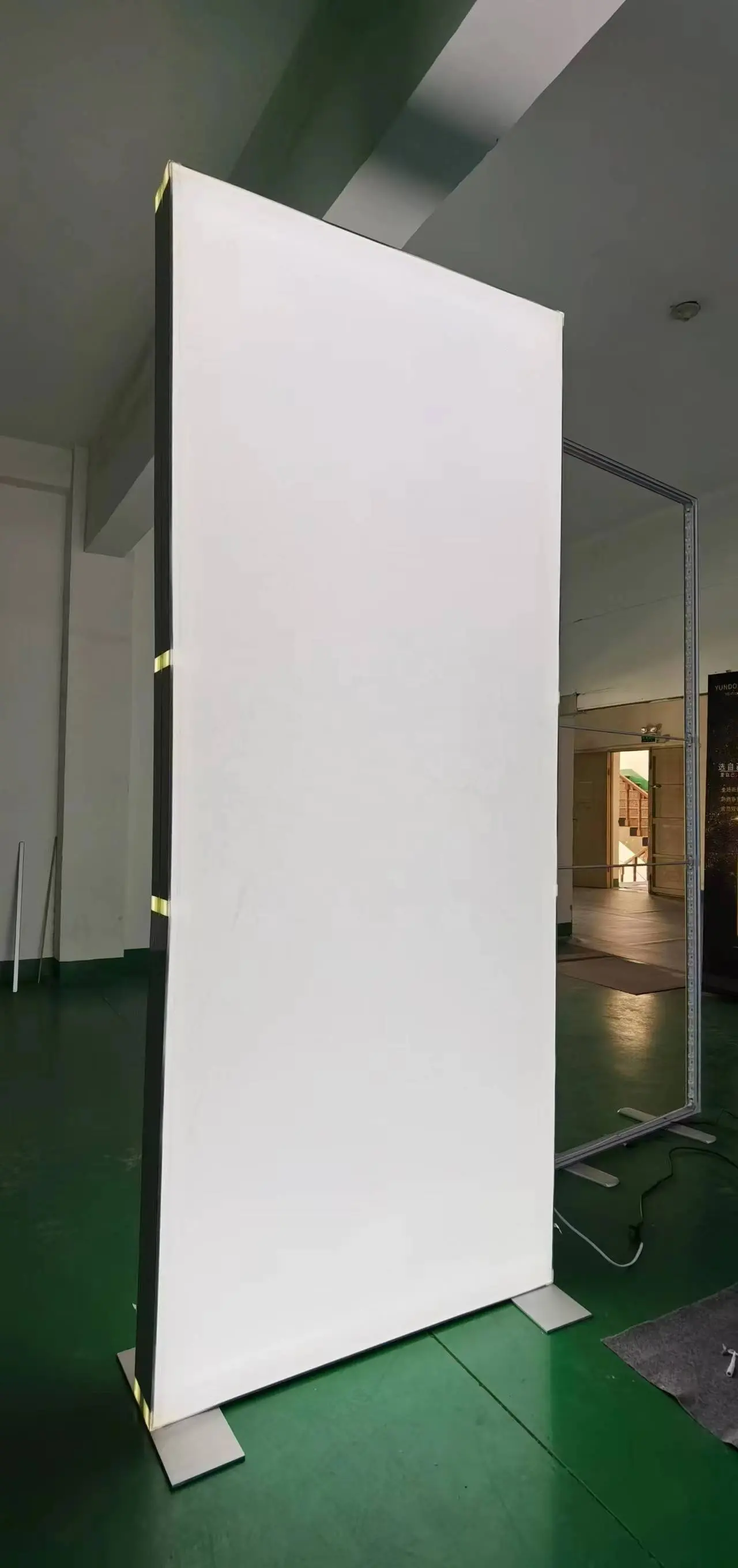 Struttura in alluminio tessuto led light box 1*2M doppio lato scatola luminosa in tessuto