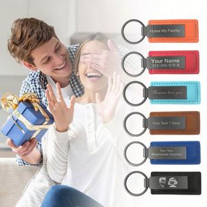 Porte-clés personnalisé en cuir PU, vente en gros, porte-clés sur mesure avec logo, cadeau d'entreprise - Product Image 5