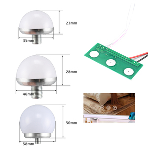 Bombilla LED regulable de 12V con interruptores inductivos para espejo <span class=keywords><strong>Hollywood</strong></span>, <span class=keywords><strong>serie</strong></span> DC12V, en uno o tres colores, tipo sensor táctil de 12V - Product Image 3