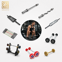 Ensemble de barres d'haltères ZY Commercial, barres droites et incurvées à poids fixe, équipement de musculation pour centre de fitness