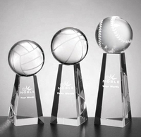 Noble Venta caliente Grabado gratuito Personalizado Moda Cristal Baloncesto Serie Trofeo Premio