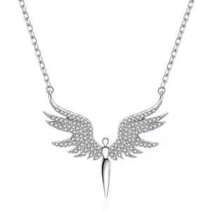 DAIHE 2024 New Angel Wings Necklace Women's Long Wings Collar Chain Fashion Jewelry