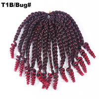Tresses de boîte de jungle de cheveux synthétiques populaires tresses de boîte de déesse de cheveux de crochet avec des extrémités bouclées cheveux de tressage de fibre de la meilleure qualité grise