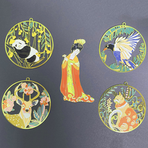 Haut de gamme métal artisanat gravure Laser <span class=keywords><strong>3D</strong></span> dessin animé Animal livre <span class=keywords><strong>marque</strong></span> à la main personnalisé signet fantaisie cadeau signets pour la vente de livres - Product Image 3