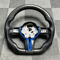 Volant en cuir perforé avec empiècements en fibre de carbone pour BMW E90 F10 M3 M5 F20 F25 F26 G01 X3 G02 X4, volant chauffant