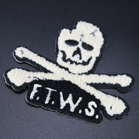 Dessins privés fer à broder en chenille de haute qualité sur des patchs Logo personnalisé pour les vêtements