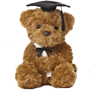 Orsacchiotto di Peluche per Laurea <span class=keywords><strong>Bianco</strong></span> <span class=keywords><strong>e</strong></span> <span class=keywords><strong>Nero</strong></span> Morbido <span class=keywords><strong>e</strong></span> Imbottito - Product Image 3