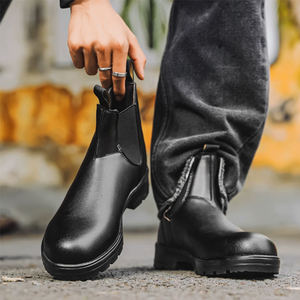 รองเท้าบูทหนัง PU แข็งแรงทนทานสำหรับผู้ชายผู้หญิงรองเท้าที่ยอดเยี่ยมสียอดเยี่ยมทนทาน - Product Image 5