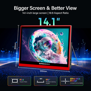 Emodern Small 14.1 Inch Portable LED <strong>TV</strong> with for Interface OEM Compatible Digital Smart <strong>Android</strong> 15 System Full HD - Product Image 6