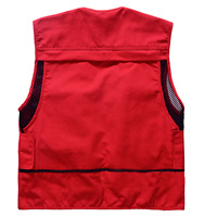 Gilet Cargo multi-poches pour hommes pour l'escalade tir photographie crochet pêcheur journaliste gilet de pêche gilet