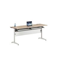 Bureau et table d'école pliables modernes avec roulettes, en bois, modulaires et extensibles, pour usage commercial et résidentiel