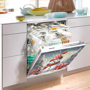 Aimants de réfrigérateur réutilisables à thème bonhomme de neige et scène de neige, très vendus, compatibles lave-vaisselle, lave-linge et micro-ondes - Product Image 2