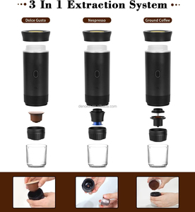 Mini máquina de café expreso portátil de 12V, máquina de cápsulas para coche, <span class=keywords><strong>cafetera</strong></span> de viaje autocalentable para café <span class=keywords><strong>molido</strong></span> <span class=keywords><strong>y</strong></span> cápsula NS - Product Image 5