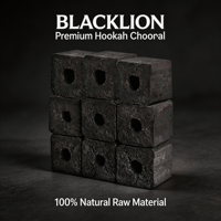 Meilleur charbon à chicha en bambou noir, durée de combustion de 2 à 3 heures, sans fumée, sans goût, sans odeur, charbon de bambou BLACLION 10 kg 12 kg