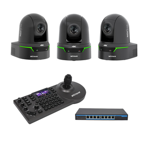 อัลตร้า HD 4K 25X 60FPS ออปติคอลซูม12G SDI POE IP PTZ กล้องติดตามท่าทางสำหรับระบบการประชุมสด - Product Image 6