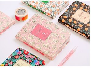 Produttore all'ingrosso creativo retrò cancelleria carino piccolo fresco di carta floreale A5 Notebook per tenere conto - Product Image 3