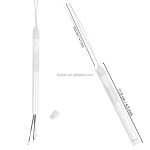 AliLeader 4-in-1 루프 바늘 실 추가 뜨개질 바늘 알루미늄 금속 홀더 비즈 마이크로 링 향취 헤어 익스텐션 - Product Image 5