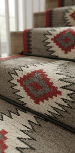 Aztec Tribal Wool Jute <b>Runner</b> <b>Rug</b> with Fringe Handmade Southwestern Carpet Accent <b>for</b> Rustic Boho Farmhouse Hallway Home Decor - Product Image 5